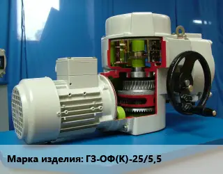 Электропривод ГЗ-ОФ(К)-25/5,5